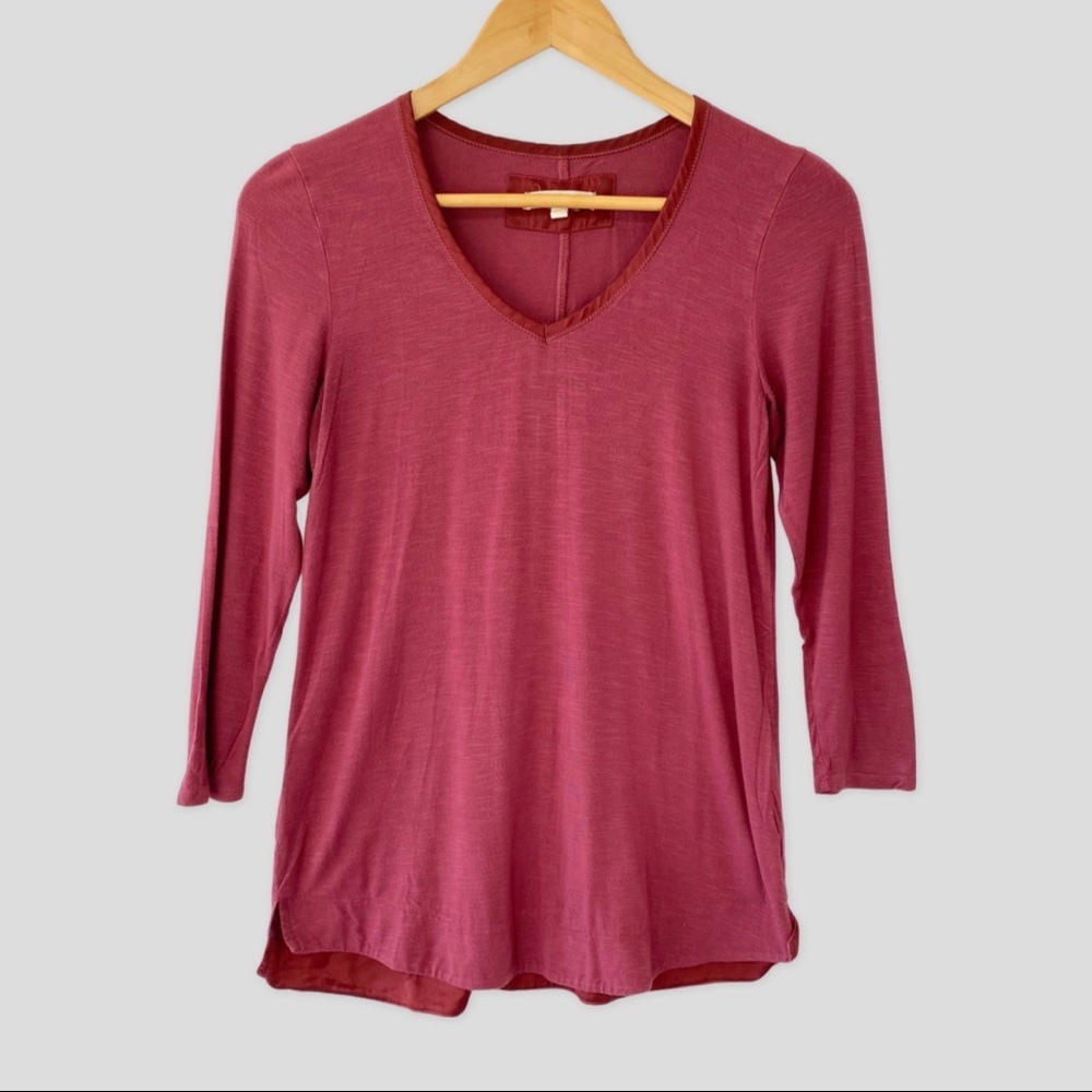 Pure + Good Anthropologie Women's Green Long Sleeve Top XS